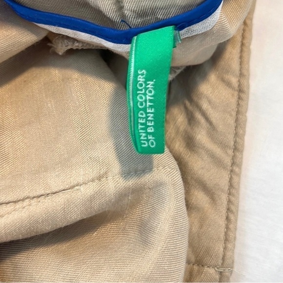 VTG Benetton,Silky & So Soft, Snap & Drawstring,High-Waisted,Pockets,Size 8 - Picture 6 of 11